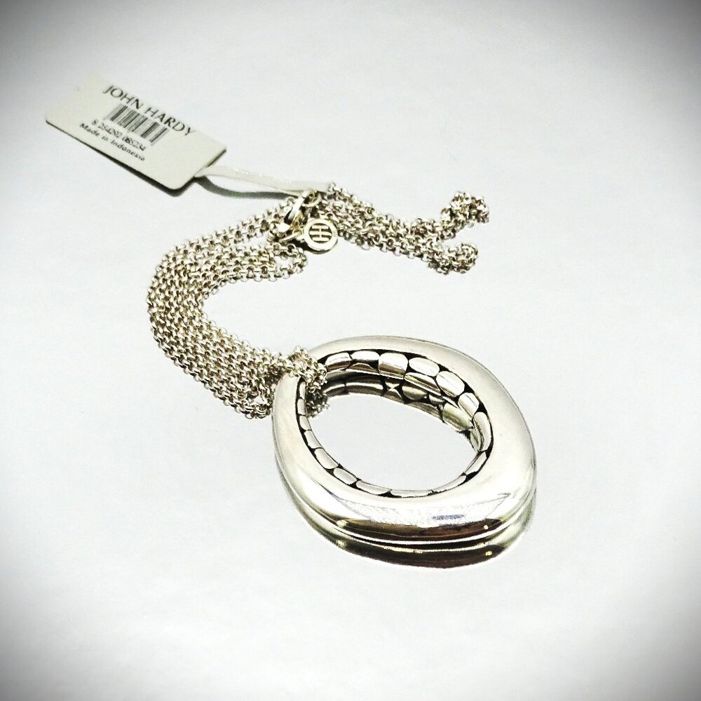 JOHN HARDY Kali Collection Sterling Silver Detachable Pendant & Chain Necklace